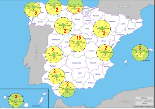 mapa de drones de la dgt